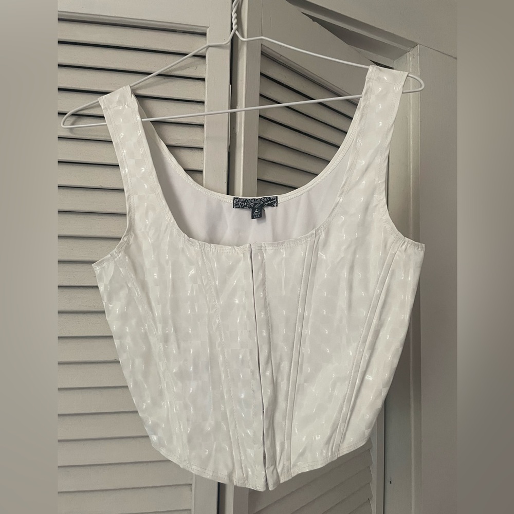Icy Retro Corset Top by Current Mood